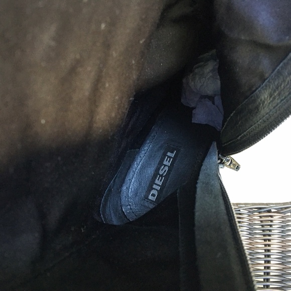 Diesel Knee High Tall Sleek Black Leather & Suede Zip Side Women Boots Sz 39 - Picture 6 of 14